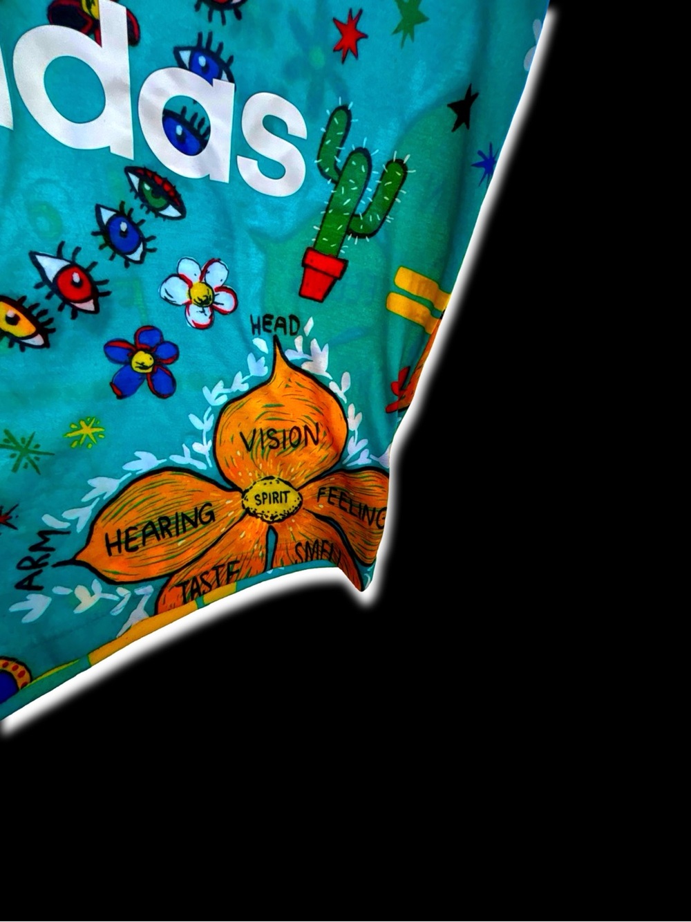 Pharrell Williams x Adidas Originals SS16 Collection Trippy Multicolor T-Shirt - Picture 6 of 10